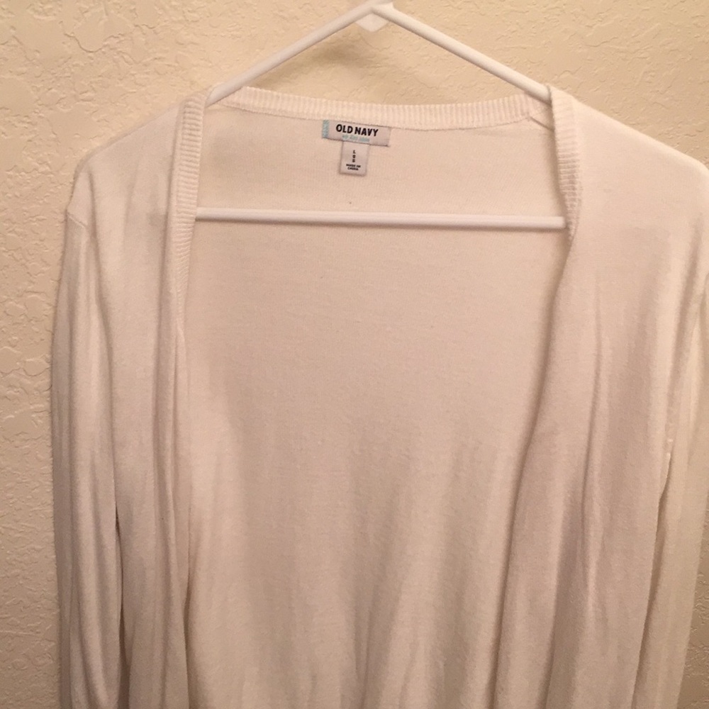 Old Navy White Cardigan